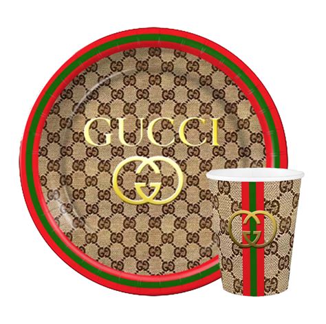 gucci plates and cups|gucci paper plates.